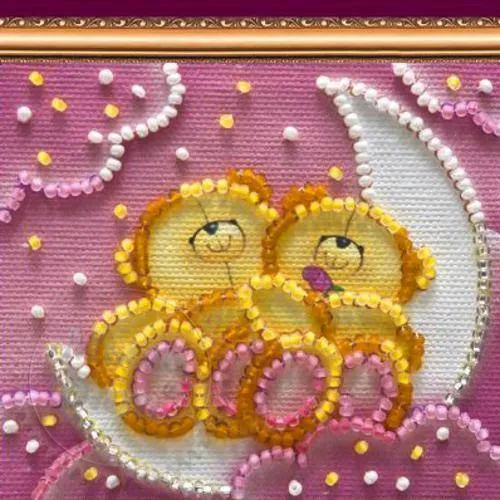 Set-magnet for embroidery with beads Couple in love-1 cosmetic ingredient Mylo Opt