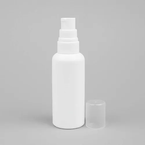 White Gloria bottle with pump 100 ml cosmetic ingredient Mylo Opt