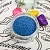 Scrub granules Blue 1 kg cosmetic ingredient Mylo Opt