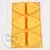 Silicone mold Triangles on the tablet, photos, reviews, use