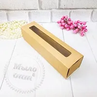 Macaron Kraft box with window cosmetic ingredient Mylo Opt