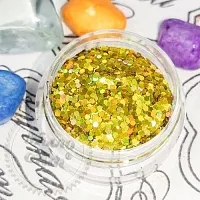 Glitter hexagon Gold hologram 003 1 kg cosmetic ingredient Mylo Opt