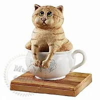 Silicone mold Cat in a cup 3D cosmetic ingredient Mylo Opt