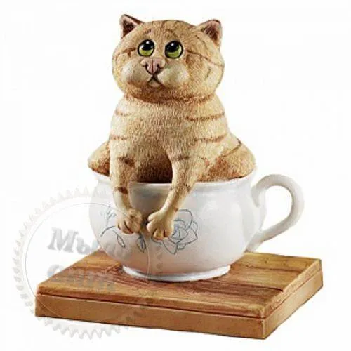 Silicone mold Cat in a cup, 3D, 341.52 UAH, rating ⭐⭐⭐⭐⭐ Milo Opt
