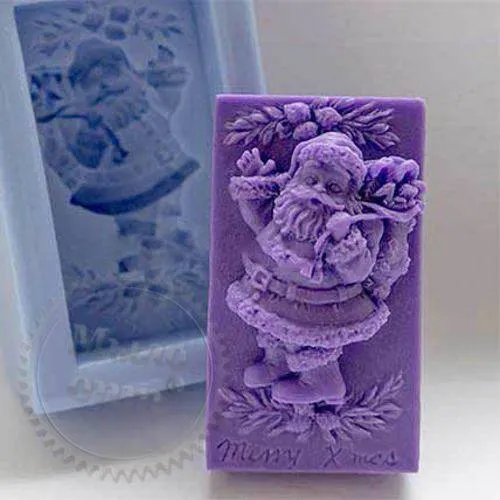 Silicone mold 3D Santa with bag, 158.35 UAH, rating ⭐⭐⭐⭐⭐ Milo Opt