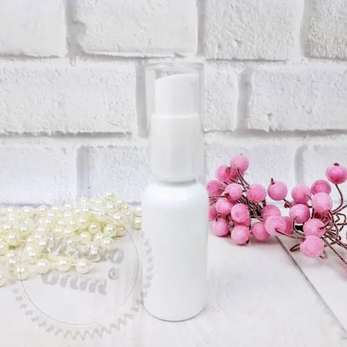 Bottle Gloria white with dispenser acrylic 30 ml Mylo Opt global supplier Bottle Gloria white with dispenser acrylic 30 ml cosmetic ingredient Mylo Opt