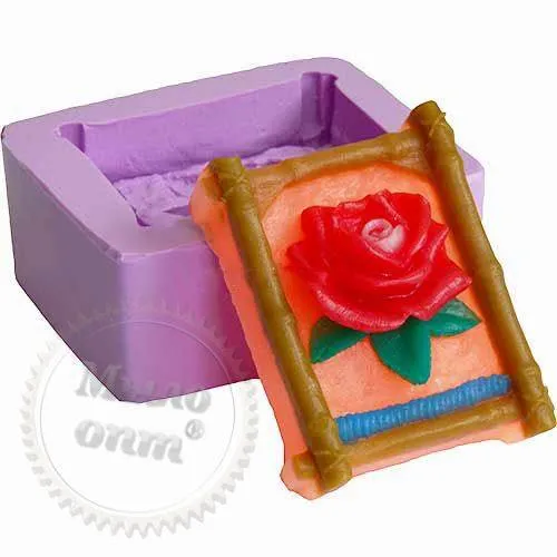 3D rose shape in bamboo frame, 284.08 UAH, rating ⭐⭐⭐⭐⭐ Milo Opt
