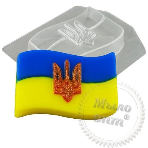 Форма пластиковая W Прапор України з гербом 98 гр