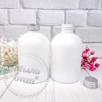 Bottle white Marta 275 ml with aluminum cap cosmetic ingredient Mylo Opt