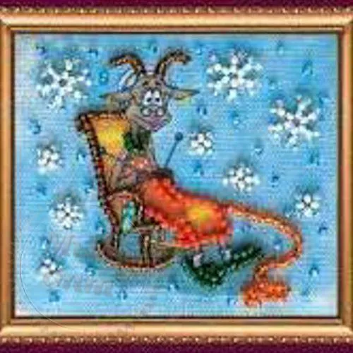 Set-magnet for embroidery with beads Goat-needlewoman, 75.00 UAH, rating ⭐⭐⭐⭐⭐ Milo Opt