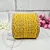 Burlap ribbon with lace Yellow 2 m cosmetic ingredient Mylo Opt