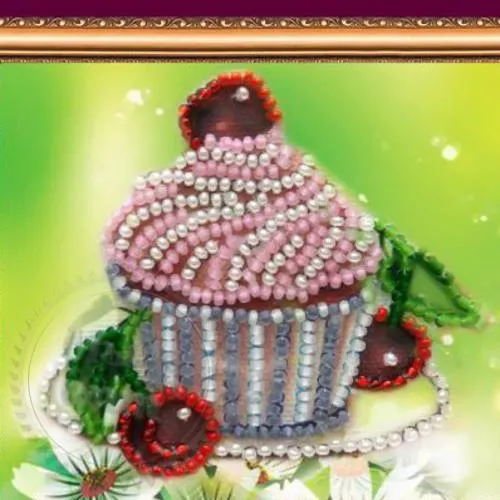 Set-magnet for embroidery with beads Dessert, 75.00 UAH, rating ⭐⭐⭐⭐⭐ Milo Opt