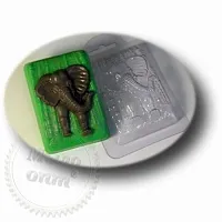 Plastic mold Elephant in the jungle cosmetic ingredient Mylo Opt