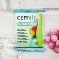 Полимерная глина Цернит Cernit (Бельгия) 56г, серия Пастель, лайм 601