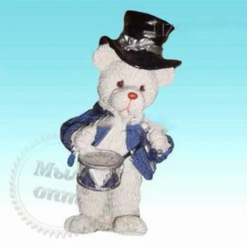 Silicone mold 3D Teddy with drum, 544.87 UAH, rating ⭐⭐⭐⭐⭐ Milo Opt
