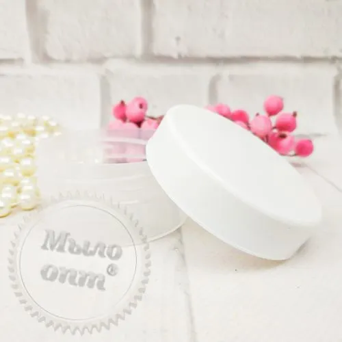 Cosmetic jar with white lid 50 ml, 22.18 UAH, rating ⭐⭐⭐⭐⭐ Milo Opt