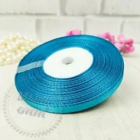 Satin ribbon Emerald 0.6 cm, 1 m