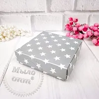 Коробка квадро Звезды на серебре артикул TM19090803