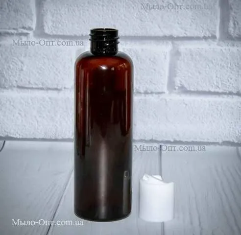 Bottle with disc top brown 100 ml Mylo Opt global supplier Bottle with disc top brown 100 ml cosmetic ingredient Mylo Opt