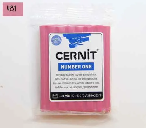 Полімерна глина ЦЕРН Cernit (Бельгія) 56г, серія Пастель, малина 481 Полімерна глина ЦЕРН Cernit (Бельгія) 56г, серія Пастель, малина 481