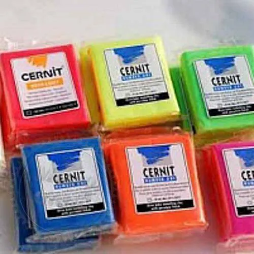 Полимерная глина Цернит Cernit (Бельгия) 56 г. NumberOne зеленое яблоко 611