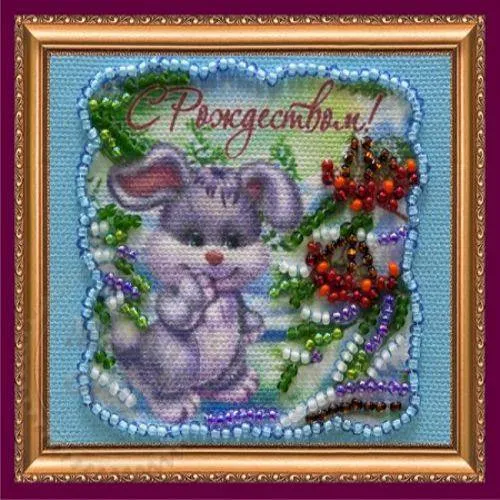 Set-magnet for embroidery with beads Merry Christmas-1, 75.00 UAH, rating ⭐⭐⭐⭐⭐ Milo Opt
