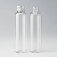 Gloria bottle 250 ml transparent with aluminum cap cosmetic ingredient Mylo Opt