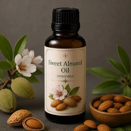 Sweet Almond Oil Unrefined 1 L cosmetic ingredient Mylo Opt