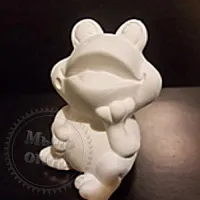 Plaster figurine of Frog cosmetic ingredient Mylo Opt