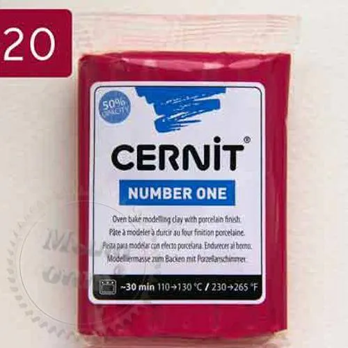 Polymer clay Cernit Cernit (Belgium) 56 g. NumberOne carmine 420, 76.50 UAH, rating ⭐⭐⭐⭐⭐ Milo Opt