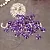 Pebbles flowers Purple 17 mm, 10 pieces cosmetic ingredient Mylo Opt