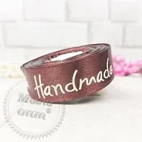 Лента атлас Hand made New 2.5 см шоколадный, 1 м описание и применение