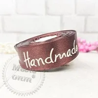 Satin ribbon Hand made New Chocolate 2.5 cm, 1 m