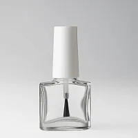 Oval bottle with nail polish brush 8 ml cosmetic ingredient Mylo Opt