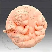 Silicone shape Angel with teddy bear 3D Lux cosmetic ingredient Mylo Opt