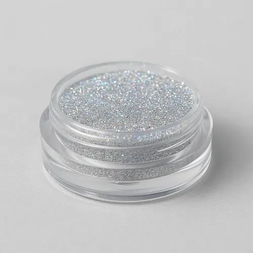 Silver holographic glitter, 50 g, 62.90 UAH, rating ⭐⭐⭐⭐⭐ Milo Opt