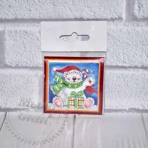 Kit for embroidery with beads Magnet mini Cheerful bear, 30.00 UAH, rating ⭐⭐⭐⭐⭐ Milo Opt