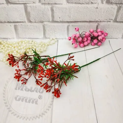 A sprig of mimosa holly with red berries Mylo Opt global supplier A sprig of mimosa holly with red berries cosmetic ingredient Mylo Opt
