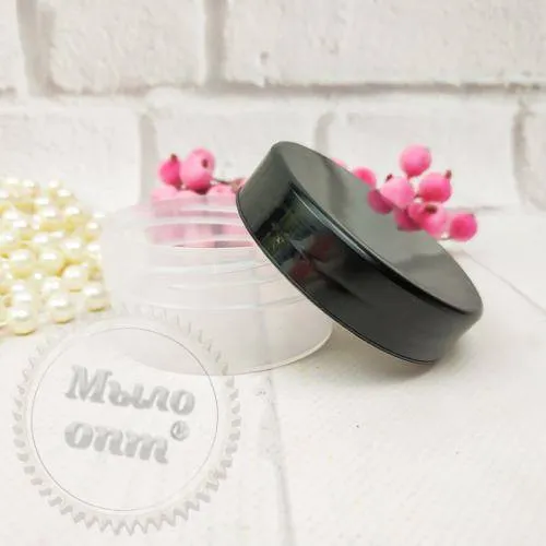 Cosmetic jar with black lid 50 ml from 100 pcs Mylo Opt global supplier Cosmetic jar with black lid 50 ml from 100 pcs cosmetic ingredient Mylo Opt