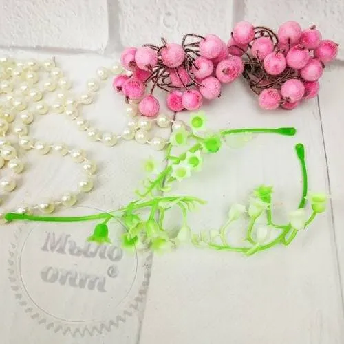 Additive bouquet lily of the valley 10 cm, plastic, 1.80 UAH, rating ⭐⭐⭐⭐⭐ Milo Opt