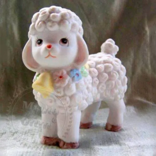 Silicone mold Sheep with a bell, 3D, 232.39 UAH, rating ⭐⭐⭐⭐⭐ Milo Opt