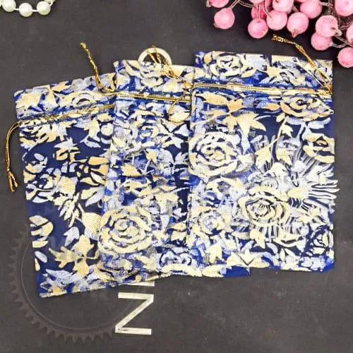 Organza bag blue 9x12 cm Mylo Opt global supplier Organza bag blue 9x12 cm cosmetic ingredient Mylo Opt