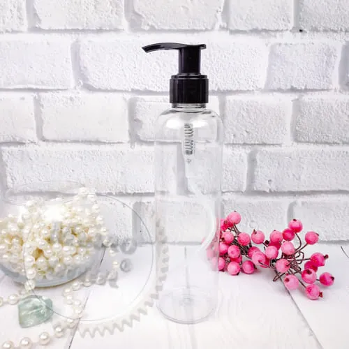 Transparent bottle Gloria with soap dispenser 250 ml from 10 pcs cosmetic ingredient Mylo Opt
