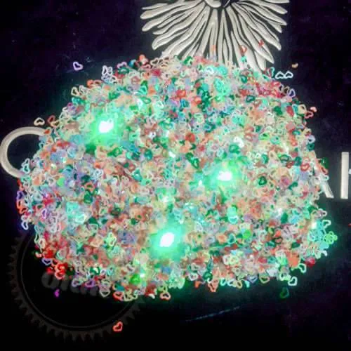 Sequins heart multicolored chameleon 1 kg cosmetic ingredient Mylo Opt